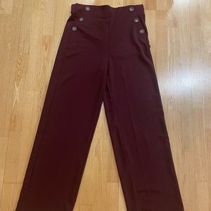 NWT francesca’s burgundy pants